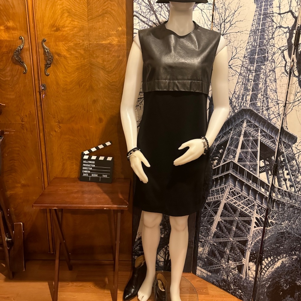 Jean Paul Gaultier Leather Jersey Dress - Picture 2 of 13